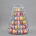 thumbnail image 4 of 6 Tier Macaron Display Tower Round Cake Stand Plastic Tiered Cupcake Dessert Display Stand Pastry Serving Tray Platter for Wedding Party Decor, 4 of 5