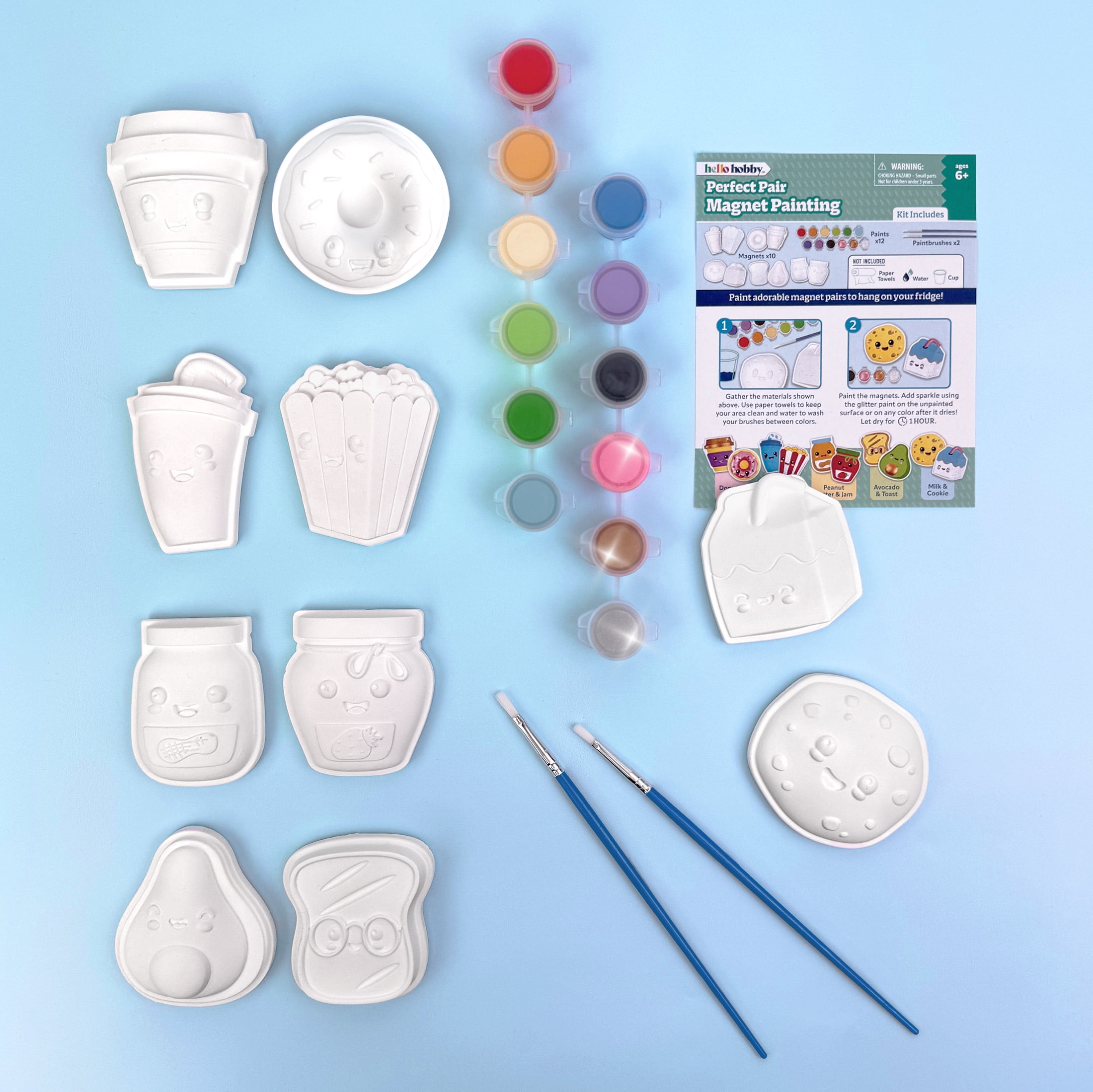 Hello Hobby Paint Your Own Craft Magnets, Perfect Pair Friends
