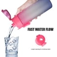 thumbnail image 4 of Deportes Portátiles Taza De Agua Gradiente Gran Capacidad Botella De Agua Al Aire Libre Material Tritan Hervidor De Agua Con Escala Para Gimnasio Escuela Deportes Bicicleta 1000 Ml Guardurnaity OD016132-03, 4 of 6