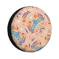 thumbnail image 1 of XMXY Spring Butterfly Flowers Spare Tire Cover, Universal Waterproof Cover for Jeep RV Tire Wheel Protection, 17 inch, 1 of 8