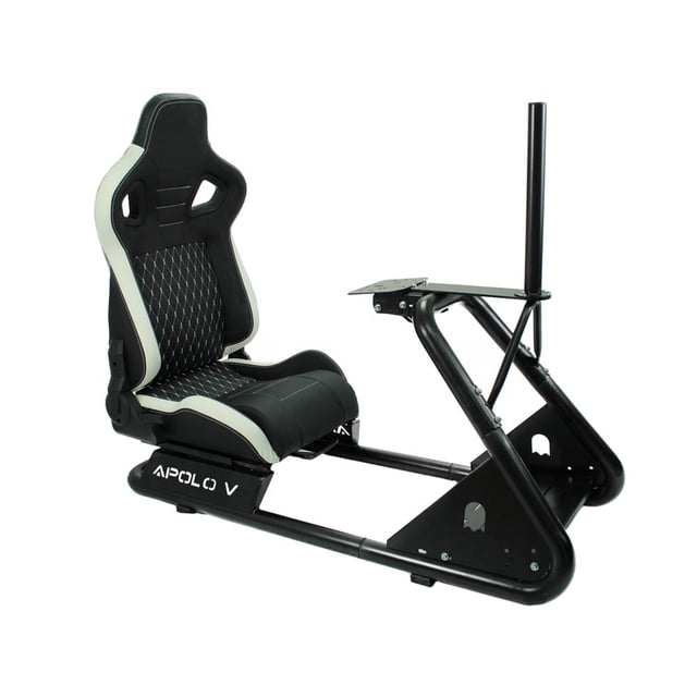 Simulador de Carreras Gamer Psr Asiento Base Monitor (Blanco)