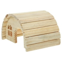 WHAMVOX 1 set of Chewable Hamster House Hamster Hideout Wooden Hut Hamster Rat House Toy
