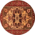 thumbnail image 1 of Ahgly Company Indoor Round Oriental Orange Industrial Area Rugs, 6' Round, 1 of 4