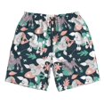 thumbnail image 3 of Uemuo Cute Poodle Dog Pattern Men's Swim Trunks Hawaiian Beach Bathing Suit Swimsuits Beach Quick-Dry Shorts with Pockets-, 3 of 9