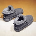 thumbnail image 6 of Girls Boys Winter Snow Boots Ankle Booties Zip Closure Furry Lined Keep Warm Non Slip Winter Shoes for Kids Children, 6 of 7