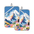 thumbnail image 7 of Yayeee Pot Holders Kitchen Heat Resistant with Pocket 7"x9.8" Cotton Oven Cooking Hot Pads, Abstract Snow Mountain, 7 of 7