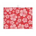 thumbnail image 1 of Fotbe Red Hibiscus Flower Alfombrilla de Secado para Cocina con Estampado, 18x24 Pulgadas, 1 of 7