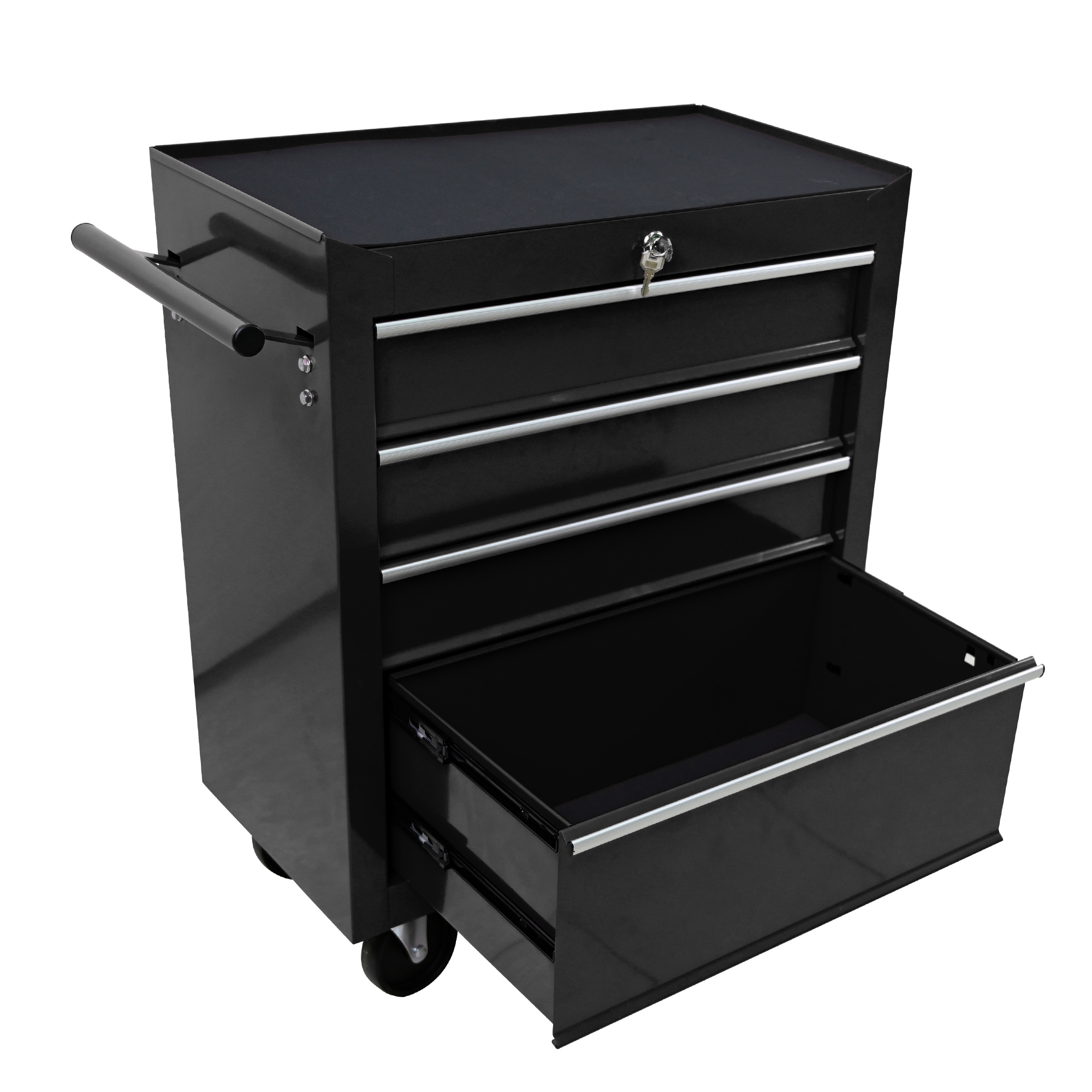 ARTMAN  4 Drawer Rolling Stoage Tool Chest, Tool Box with Wheels, Heavy Duty Industrial Service Cart Storage Organizer with Locking System for Garage, Warehouse, Workshop, Repair Shop
