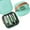 Green, variant on Nail Clippers Set 7 Pieces Stainless Steel Professional Grooming Kits, Fingernail and Toenail Clipper Cutters with Luxurious Travel Case Nail Care Tools Manicure Pedicure Kit