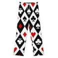 thumbnail image 3 of Gambling Casino Cards Pajamas Leisure Trousers Soft Warm Sleepwear Bottoms Loose Retro Nightwear, 3 of 6