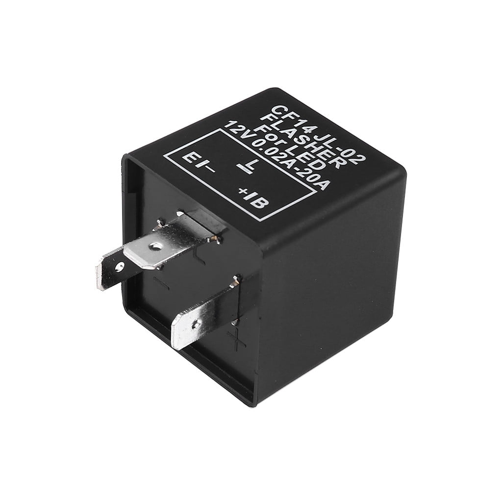 Heiheiup 12V Turn Relay LED Flasher Fix 3Pin Car Flash JL02 CF14