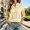 Yellow women plaid button down shirt a1, variant on Bzdzmqm Women V Neck Long Sleeve Plaid Button Down Shirts Fall Winter Casual Loose Pullover Tops Business Work Office Wear Trendy Blouse, Brown L