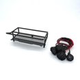 thumbnail image 2 of Portaequipajes soporte de techo y luz 4 LED para 1/10 RC camión Negro Sunnimix portaequipajes rc con luz, 2 of 6