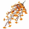 thumbnail image 2 of Fufafayo Fall Artificial Flowers Hanging Baskets, Trumpet Flowers Outdoor Courtyard Decor, Faux Silk Floral Arrangement for Fall-Themed Corridor Porch Garden Wall, 2 of 6