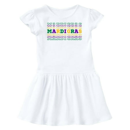 

Inktastic Mardi Gras Mirror Words Gift Baby Girl Dress