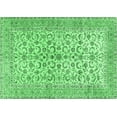 thumbnail image 1 of Ahgly Company Indoor Rectangle Persian Emerald Green Traditional Area Rugs, 4' x 6', 1 of 4