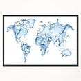 thumbnail image 4 of DESIGN ART Designart 'World Map Water Splash' Abstract Map Framed Canvas Art Print, 4 of 5