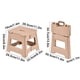 thumbnail image 3 of Taburete plegable de plástico portátil | Asiento plegable para acampada al aire libre | Banco plástico impermeable ligero | Asiento ancho antideslizante | Blanco, Rosa, Gris | Diseño duradero de, 3 of 6