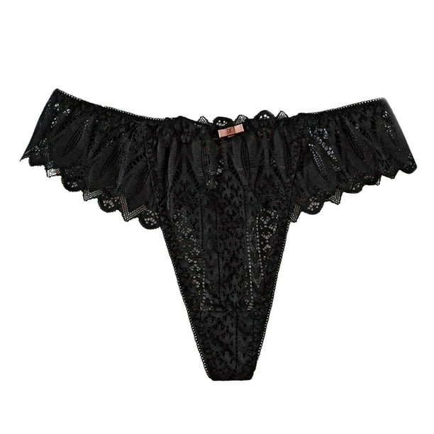 Gibobby Lencería sexy para mujer Día de San Valentín Ropa interior sexy de cintura a la moda para mujer Calzoncillos a rayas de color Ropa interior Bragas de mujer(Negro, G)