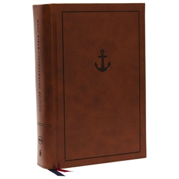 Pre-Owned NKJV, Interleaved Bible, Journal Edition, Leathersoft over Board, Brown, Red Letter, Comfort Print: The Ultimate Bible Journaling Experience Hardcover