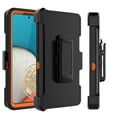 thumbnail image 2 of Galaxy A53 5G 2022 Case, Built-in Screen Protector Case with Belt Clip Holster Heavy Duty Rugged Shockproof Full Body Protection Kickstand Cover -Orange, 2 of 8
