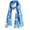 Blue-2, variant on Scarfs for women 100% Pure cotton indian traditional design hand block printed mini stall for girls 70x20 inch (Scarfs-14)