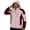 Pink, variant on Big & Tall Men's Windproof Color Block Rain Jacket Waterproof Quick Dry Hooded Outdoor Shell Coat with Zip Pockets for Hiking Travel Fall Winter, Beige, 4XL