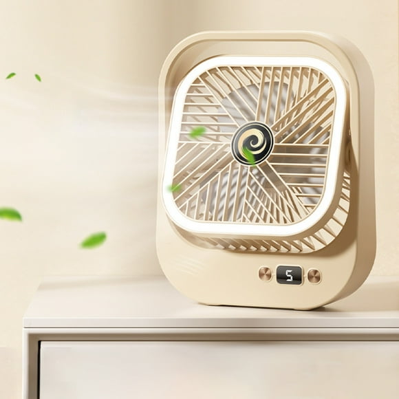 Ventilador, ventilador de techo, ventilador de escritorio, ventilador portátil, ventilador de luz nocturna cálida, ventilador de escritorio de carga para oficina, hogar y dormitorio, mini ventilador d