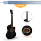 thumbnail image 5 of Guitarra Acústica Clasica Linium 38 Diestro Fina Economica Color Negro, 5 of 9