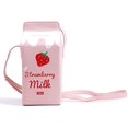 thumbnail image 1 of Niñas Fruta Plátano Fresa Leche Caja Cruz Cuerpo Monedero Mujer Teléfono Monedero Bolsos De Hombro - Fresa JAMW Sencillez, 1 of 5