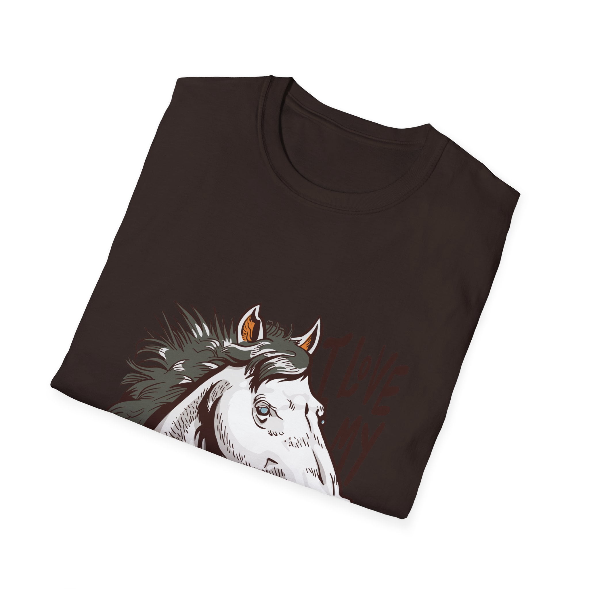 Love My Horse Motivational Equestrian Novelty TShirt