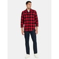 thumbnail image 2 of George Men's & Big Men's Relaxed Fit Double Pocket Flannel Shirt, Sizes XS-3XLT, 2 of 5