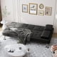 thumbnail image 5 of Shahoo Convertible Folding Futon Sofa Bed Sleeper Couch for Living Room Faux Leather Upholstered Loveseat My Lux Decor Round, 5 of 7