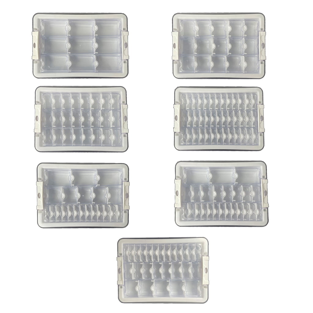 WINDLAND Sturdy Bead Storage Set with Individual Sections for Hobbyists and Professional