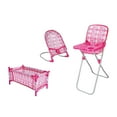 thumbnail image 7 of Sinyiin Children Pretend Play Nursery Room Stroller Set High Chair Swing Educational Toy, 7 of 7