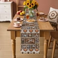 thumbnail image 2 of Brown Giraffe Table Runner 48 Inches, Wildlife Animals Vintage Geometric Bed Runner Dresser Scarves Tabletop for Indoor Outdoor Parties/Ceremony/Banquet, 13" x 48", 2 of 8