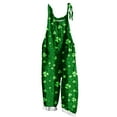 thumbnail image 3 of BiZtdJrK Ofertas Flash, Wide Leg Linen Jumpsuits for Women St Patricks Day Outfits Funny Graphic Spaghetti Strap Rompers One Piece Pants with Pockets Green XXXXL, 3 of 6