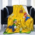 thumbnail image 6 of Super Mario Blanket, Super Soft Throw Blanket For Bed Sofa Couch, Cozy Flannel Blanket For Bedroom Livingroom, 40"X30", 6 of 9