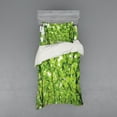thumbnail image 2 of Ambesonne Green Bedding Set 4 Pcs, Summer Fresh Leaves, Queen, Green, 2 of 3