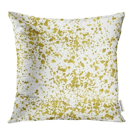 Ywota Paint White And Gold Freehand Pattern Abstract Spray Shiny