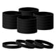 thumbnail image 1 of Uxcell 24Pcs Pulseras de Goma, Pulseras de Silicona de Color Sólido para Deporte/Entrenamiento/Baloncesto Hombres Mujeres Adolescentes [Negro], 1 of 6