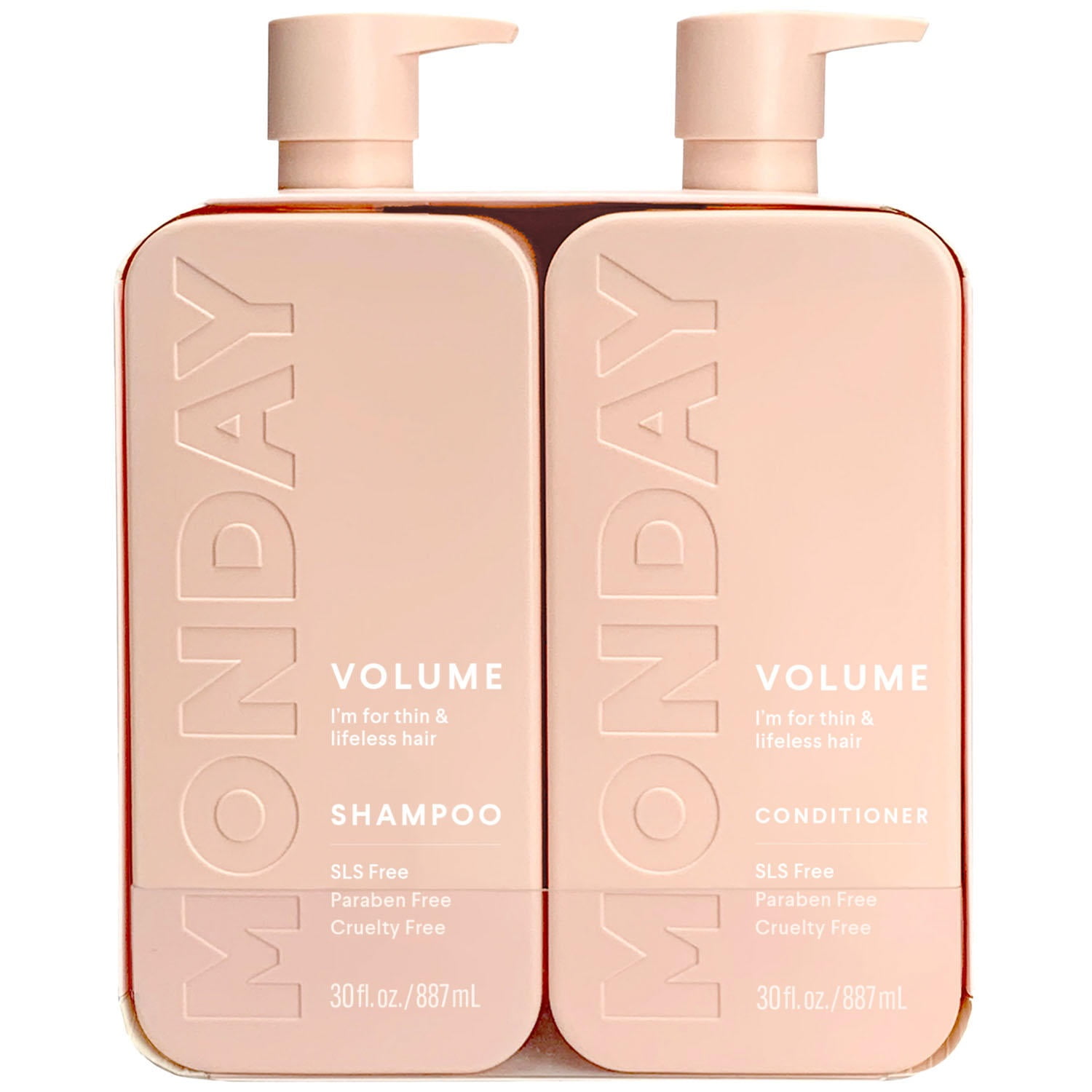 MONDAY Haircare VOLUME Shampoo + Conditioner Bundle (30 Fluid Ounce, 2 Pack)