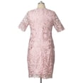 thumbnail image 4 of 4xl 5xl Plus Size Summer Dresses for Wedding Guest Women's Short Sleeve Lace Floral Elegant Bodycon Formal Party Dresses, 4 of 5