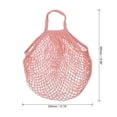 thumbnail image 2 of Uxcell Cotton Mesh Bag, 15x13.8" Reusable Mesh Net String Grocery Bags Organizer Brown, 2 of 6