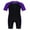 Purple&Black, variant on renvena Kids Boys One Piece Rash Guard Swimsuit Short Sleeve Water Sports Swimwear 4-16 Watermelon Red&Black 6