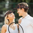 thumbnail image 4 of Yiaed Orchids Flowers Print Sport Sun Visor Hats Adjustable Empty Top Baseball Cap Cotton Ball Caps for Women and Men, 4 of 5
