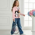 thumbnail image 5 of chaqlin Cartoon Cat Zip up Hoodies for Girls 6-7 Years Old Winter Long Sleeve Zipper Sweatshirt Casual Hooded Jacket Kids Pullover Top with Pocket, 5 of 7