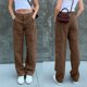 thumbnail image 1 of WILLBEST Pantalones Mujer Pantalones Vaqueros de Pierna Ancha para Mujer, Pantalones Cargo Rectos Casuales Con Bolsillos, Pantalones Elásticos Cómodos para Uso Diario Mediana, 1 of 7