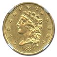 thumbnail image 2 of 1834 $2.50 Classic Head Gold Eagle AU-58 NGC, 2 of 3