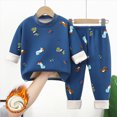 thumbnail image 2 of NOLDARES Toddler Girl 2-piece Clothes Set Infant Girl Cotton Long Sleeve Shirt and Pant Fall Winter Outfit for Baby Girl(G,6-12 M), 2 of 4